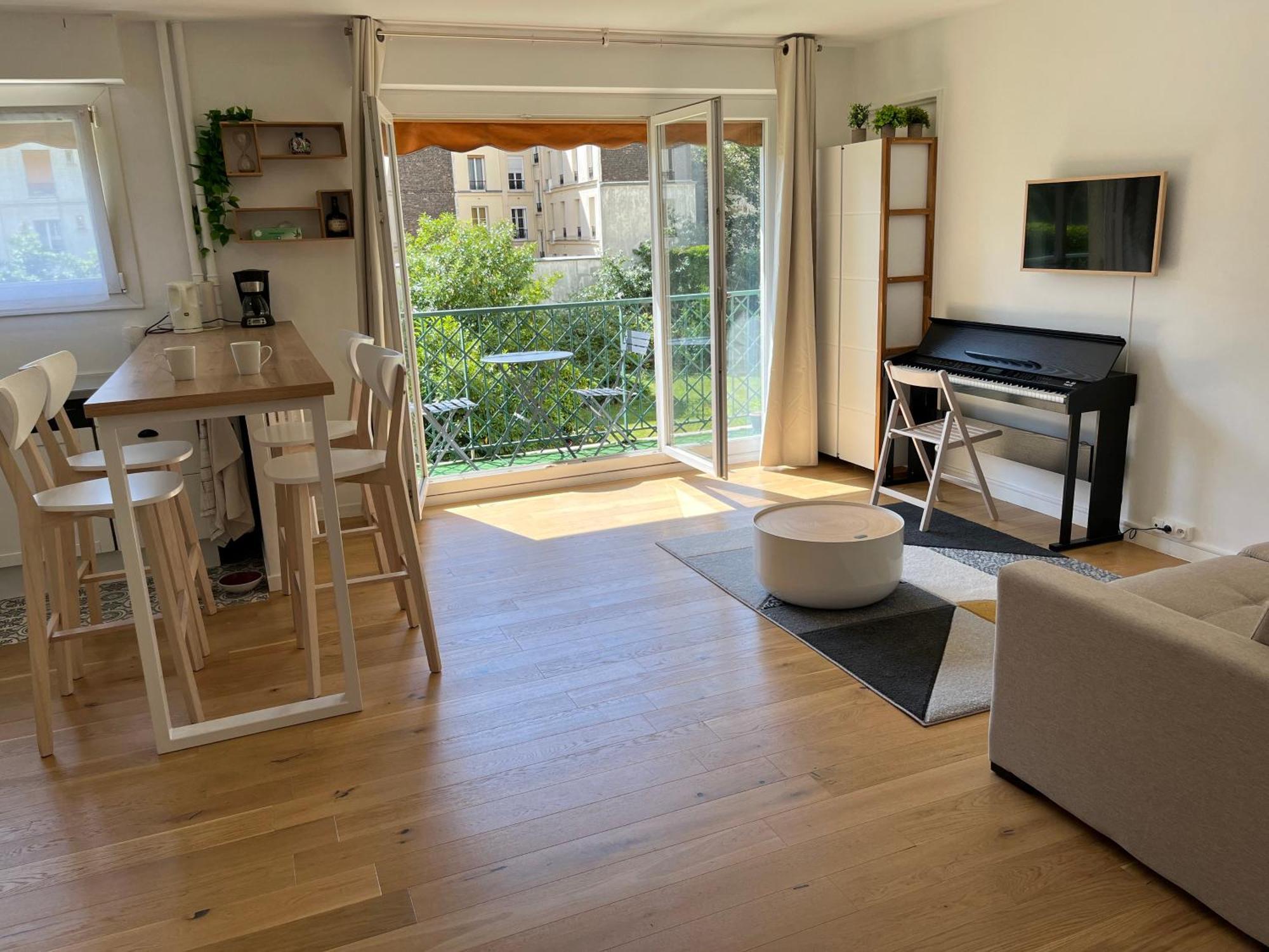 Superbe Appartement Avec Belle Vue Jardin Paris Exterior photo